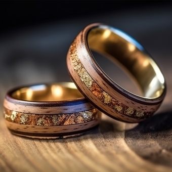 Par de Alianças de Ouro 18k